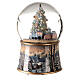 Caixa de música globo de neve árvore de Natal, brinquedos e comboio 14x10x10 cm s1