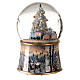 Caixa de música globo de neve árvore de Natal, brinquedos e comboio 14x10x10 cm s2
