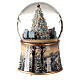 Caixa de música globo de neve árvore de Natal, brinquedos e comboio 14x10x10 cm s5