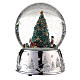 Carillón navideño árbol Navidad base plateada 15x10x10 s2