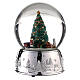 Carillón navideño árbol Navidad base plateada 15x10x10 s4