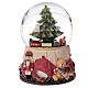 Musical snow globe Christmas tree with train 15x10x10 cm s1