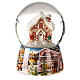 Lebkuchenhaus weihnachtliches Glockenspiel mit Schnee, 15x10x10 s1