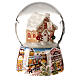 Musical Christmas snow globe snowy gingerbread house 15x10x10 cm s4