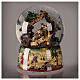 Snow globe with music box, Nativity Scene with glitter 20x15x15 cm s2