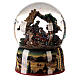 Musical snow globe Nativity baby Jesus glitter battery powered 20x15x15 cm s6