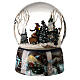 Snow globe with music box, ice skaters 20x15x15 cm s5