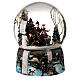 Christmas snow globe musical skaters 20x15x15 cm s1