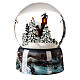 Snow globe with music box, church with singers, batteries, 20x15x15 cm s5