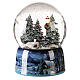 Snow globe with music box, family on a sleigh 20x15x15 cm s5