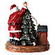 Christmas snow globe Santa and gifts battery powered 30x25x30 cm s5