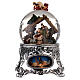 Snow globe with Nativity Scene and angel 25x15x15 cm batteries s1