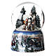 Esfera de vidrio Navidad muñeco nieve carillón 15x10x10 cm s3