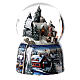 Esfera de vidrio Navidad muñeco nieve carillón 15x10x10 cm s4
