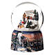 Snow globe with music box, small house and sleigh, 15x10x10 cm s3