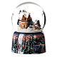 Snow globe with music box, small house and sleigh, 15x10x10 cm s4