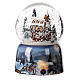 Snow globe with music box, sleigh with presents, 15x10x10 cm s2