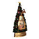 Christmas village, Christmas tree with snowman and children, snow effect, h 35 cm s4