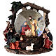 Christmas snow globe with Nativity Scene and music box 6x5x6 in s1