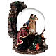 Christmas snow globe with Nativity Scene and music box 6x5x6 in s6