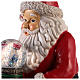 Santa with nutcracker snow globe 10x5x6 in s2