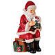 Babbo Natale con sfera schiaccianoci 25x12x15 cm s5