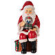 Święty Mikołaj z kulą z dziadkiem do orzechów 25x12x15 cm s1