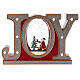 Glaskugel mit Schnee JOY Weihnachtsmann, 20x25x5 cm s1