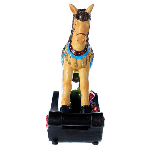 Resin rocking horse with lights 10x10x4 in 7