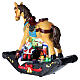 Rocking horse resin lights 25x25x10 cm s5