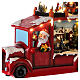 Santa's lorry with lights and motion 8x12x5 in s4