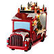 Santa's lorry with lights and motion 8x12x5 in s8