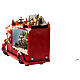 Santa's lorry with lights and motion 8x12x5 in s10