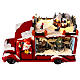Camion de Père Noël lumières et mouvement 20x30x10 cm s3