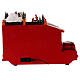 Santa Claus truck with lights and movement 20x30x10 cm s11