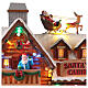 Christmas village set: Santa's house, 10x10x6 in s5