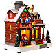 Christmas village set: Santa's house, 10x10x6 in s6