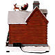 Christmas village set: Santa's house, 10x10x6 in s10