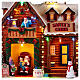 Miasteczko bożonarodzeniowe, domek Świętego Mikołaja, 25x25x15 cm s2