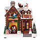 Miasteczko bożonarodzeniowe, domek Świętego Mikołaja, 25x25x15 cm s9