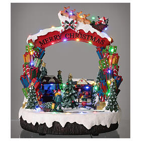Christmas village set: Christmas fair and figurines in motion 12x8x8 in