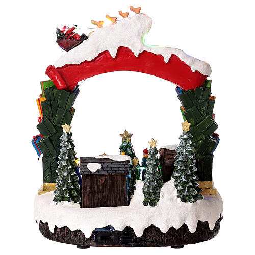 Christmas scenery with moving characters 30x20x20 cm 5