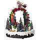 Christmas scenery with moving characters 30x20x20 cm s4