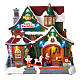Villaggio natalizio fabbrica di Babbo Natale 30x30x15 cm s1
