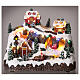 Weihnachtsszene mit Weihnachtsmann auf Schlitten, 30x30x20 cm s2