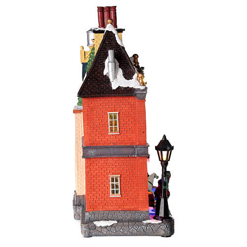 Christmas village with bakery and café 30x30x10 cm 8