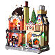 Christmas village with bakery and café 30x30x10 cm s4