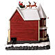 Christmas village set: house with Santa above it 10x10x8 in s7