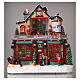 Christmas village set: toy shop 12x12x8 in s9