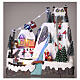 Christmas village set: sledders and skaters 12x12x8 in s2